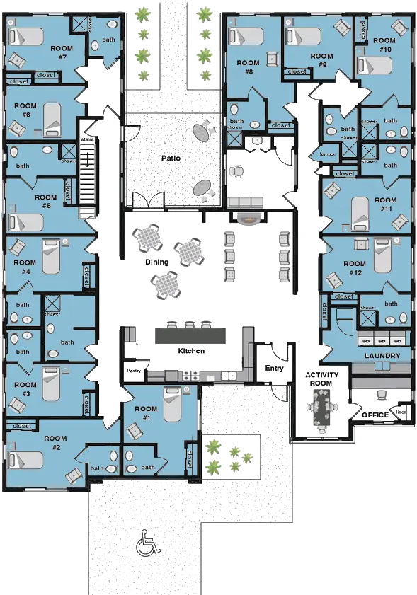 Virginia Blank floorplan Reed