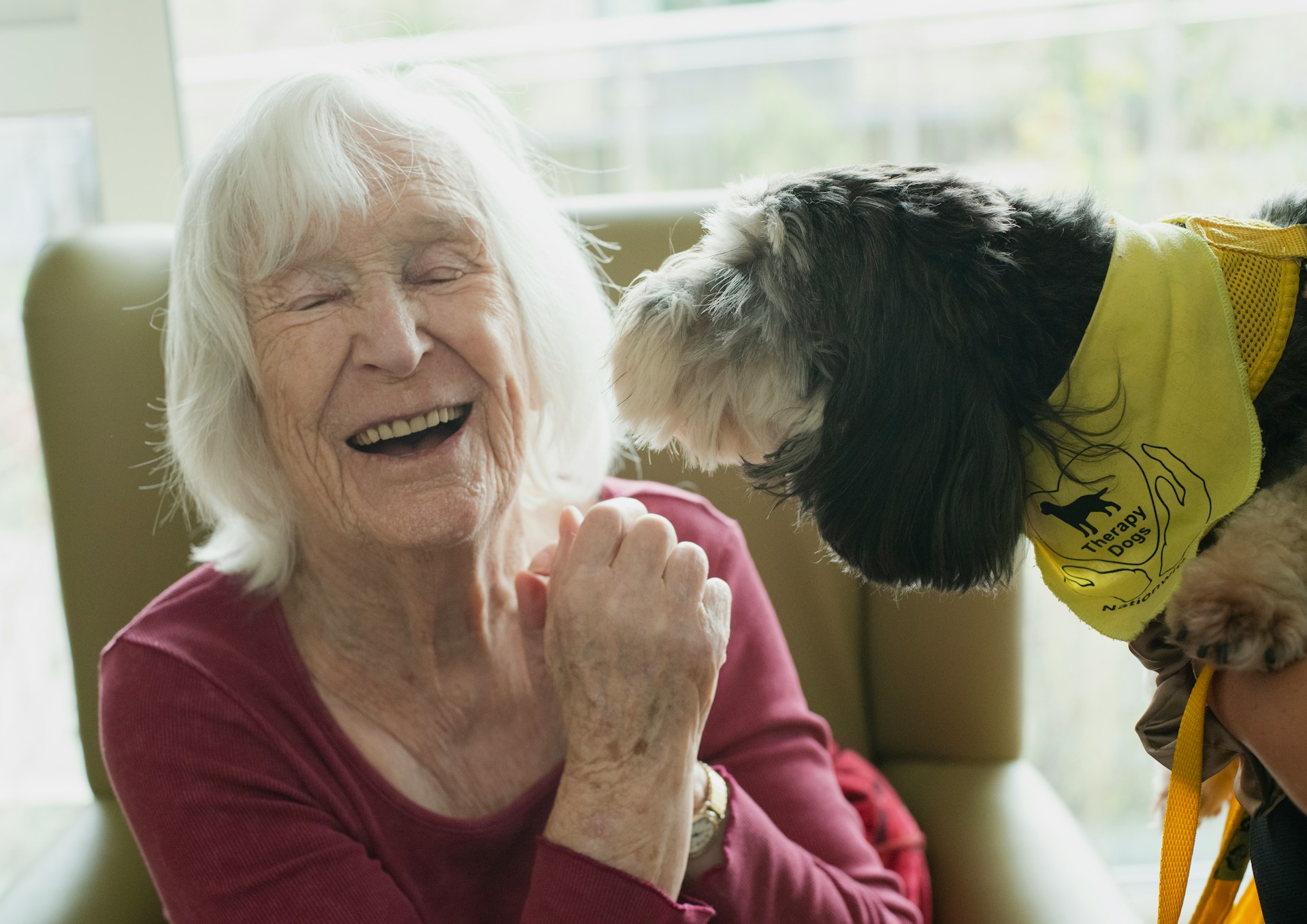 Senior and Pet