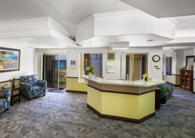 Assisted living lobby in Arvada, CO