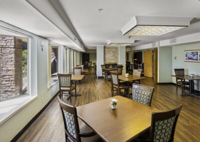 Assisted living dining room in Arvada, CO