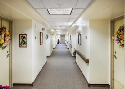 Assisted living hallway in Arvada, CO