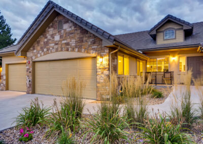 Front entrance of assisted living community in Centennial, CO