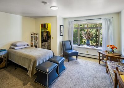 Assisted living bedroom in Arvada, CO