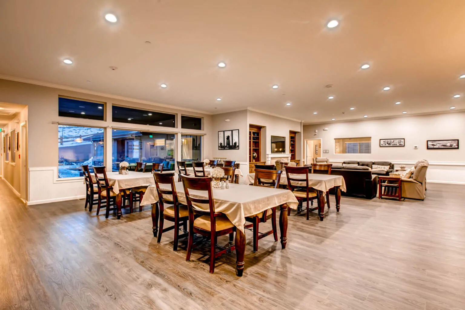 Dining area at a Rocky Mountain Assisted Living and Memory Care home