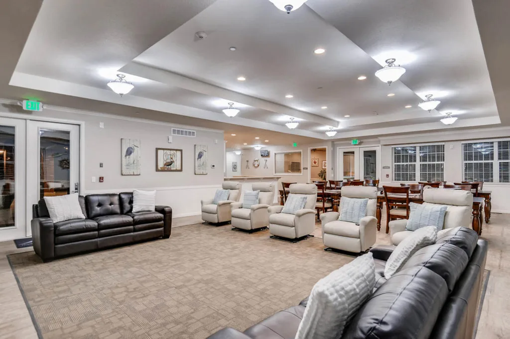 Living room at a Rocky Mountain Assisted Living and Memory Care home