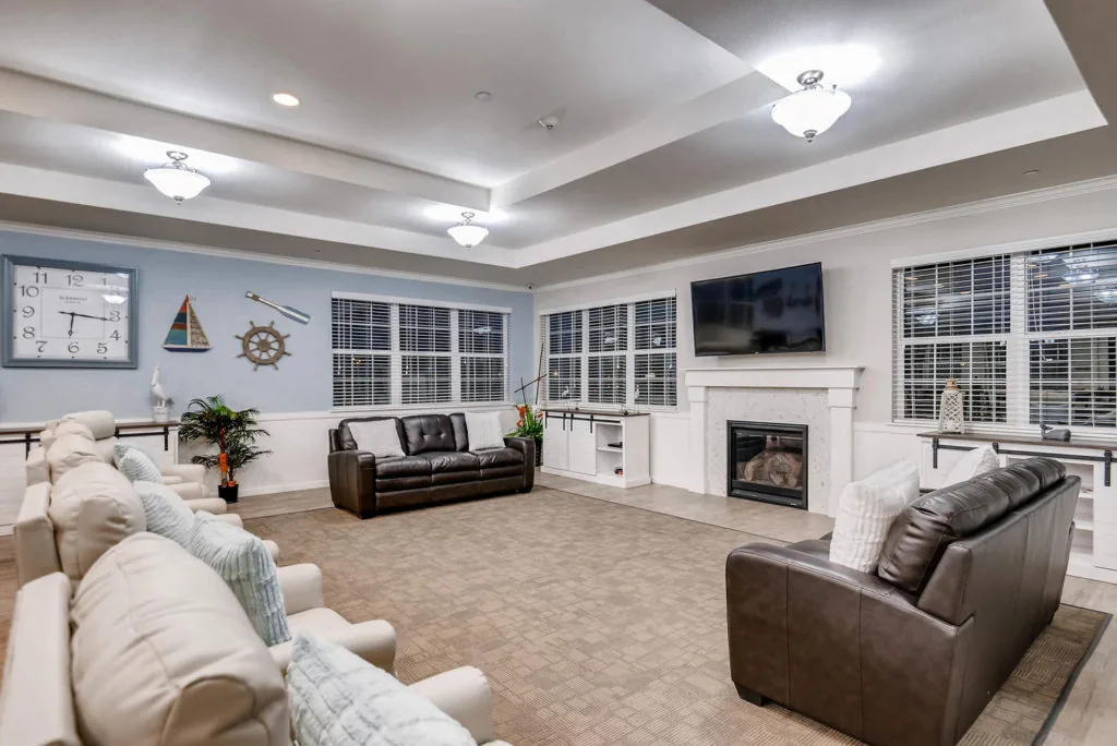 Living room at a Rocky Mountain Assisted Living and Memory Care home