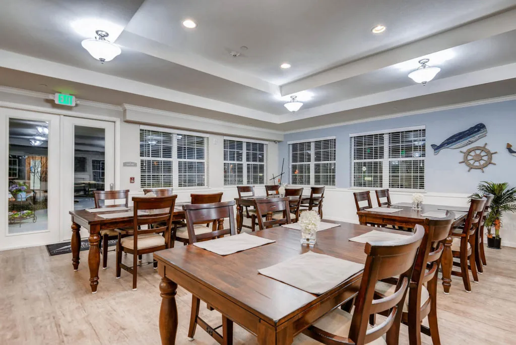 Dining area at a Rocky Mountain Assisted Living and Memory Care home