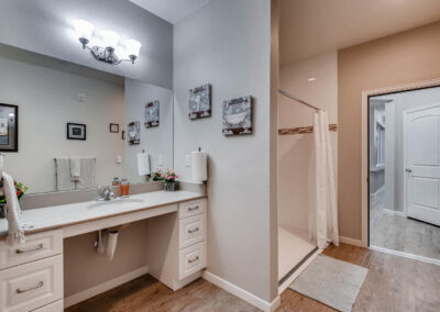 Assisted living and memory care bathroom in Wheat Ridge, CO