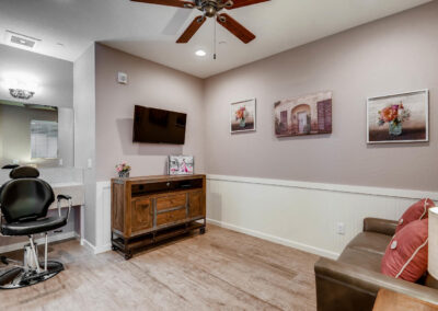 Assisted living and memory care lounge in Wheat Ridge, CO