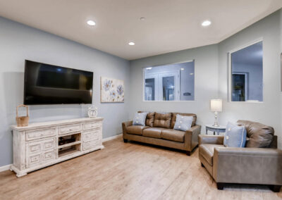 Assisted living and memory care lounge in Wheat Ridge, CO