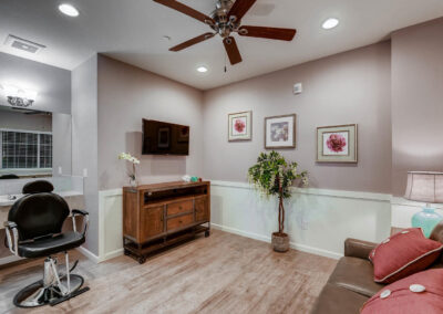 Assisted living and memory care lounge in Wheat Ridge, CO