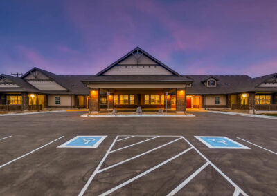 Assisted living and memory care community exterior in Wheat Ridge, CO