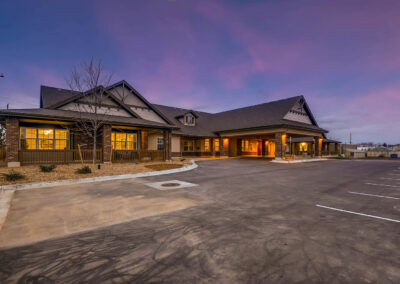 Assisted living and memory care community exterior in Wheat Ridge, CO