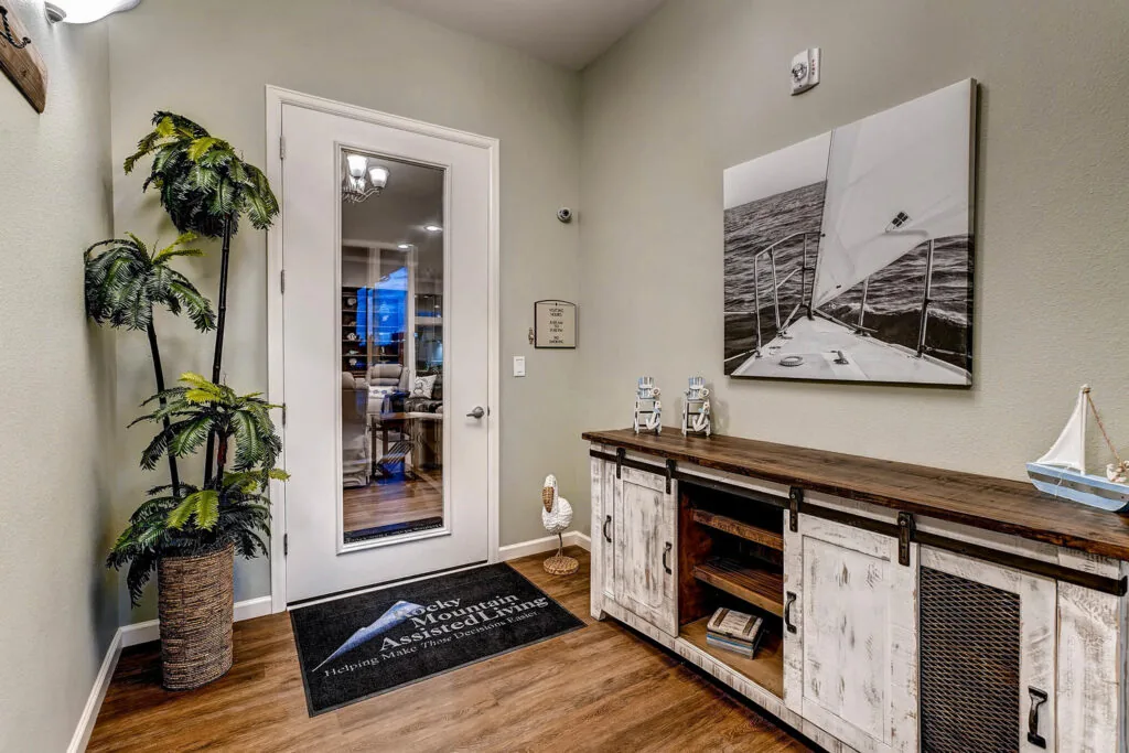 Entryway at a Rocky Mountain Assisted Living and Memory Care home