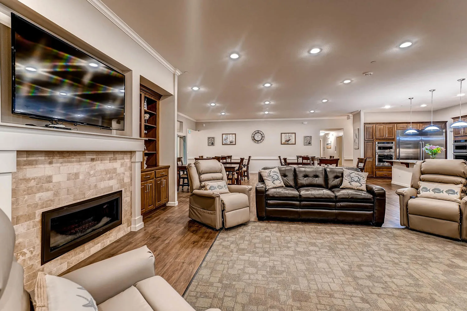 Living room at a Rocky Mountain Assisted Living and Memory Care home