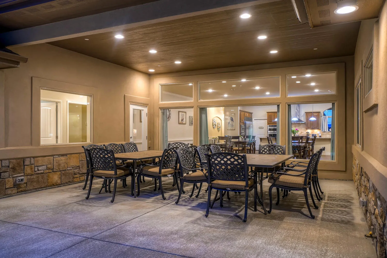 Patio at a Rocky Mountain Assisted Living and Memory Care home