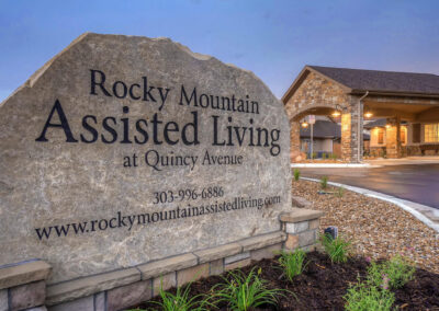 Assisted living and memory care community signage in Lakewood, CO