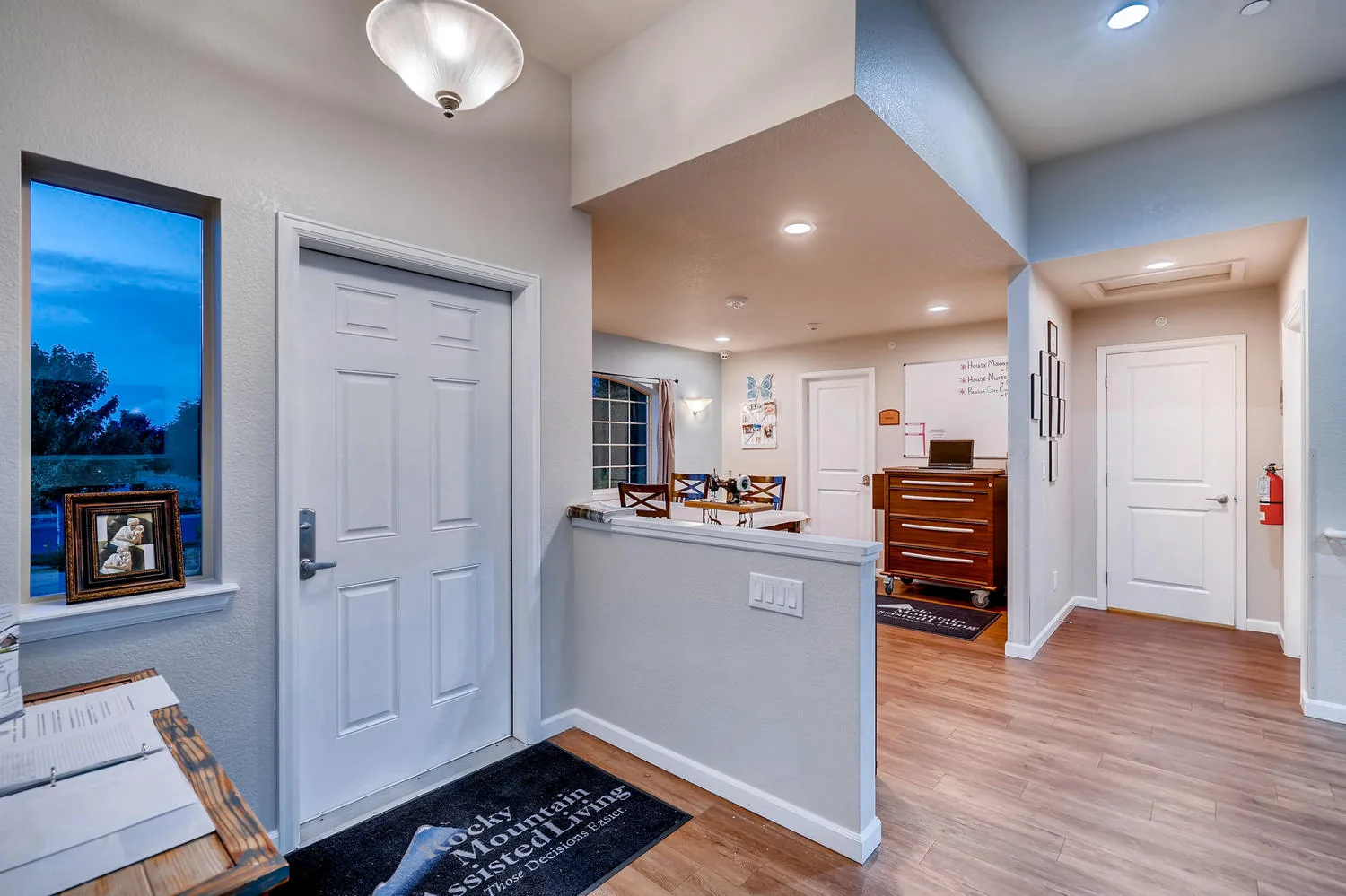 Entryway at a Rocky Mountain Assisted Living and Memory Care home