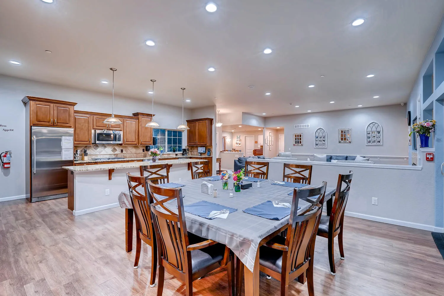 Dining area at a Rocky Mountain Assisted Living and Memory Care home