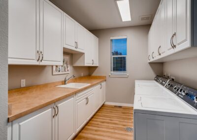 Memory care laundry room in Lakewood, CO