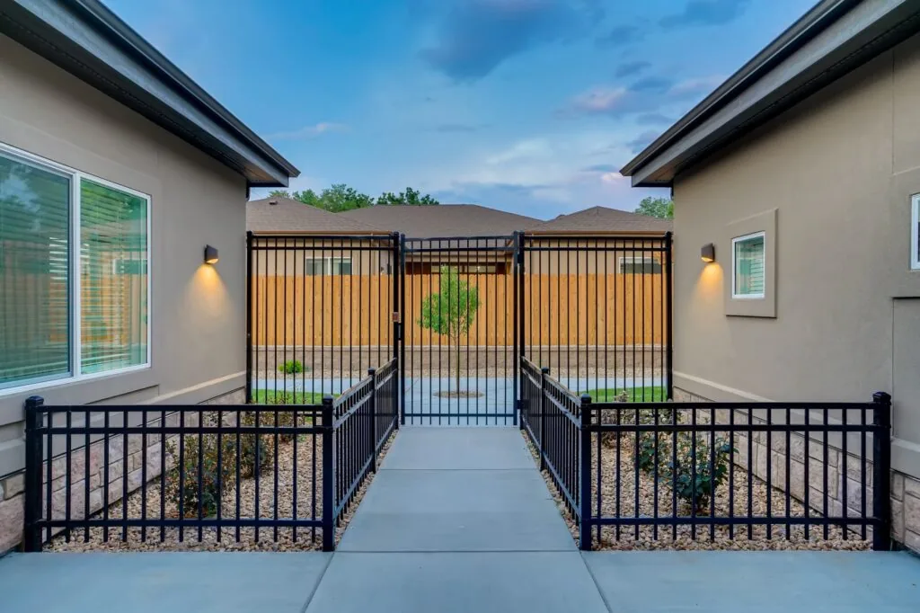 Patio at a Rocky Mountain Assisted Living and Memory Care home