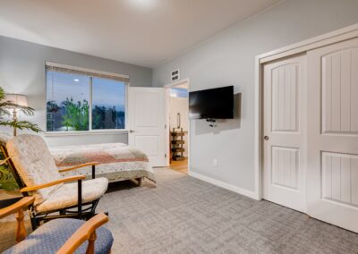 Assisted living bedroom in Lakewood, CO