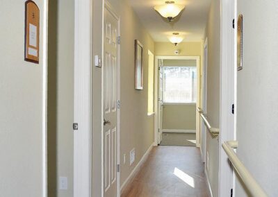 Assisted living hallway in Centennial, CO