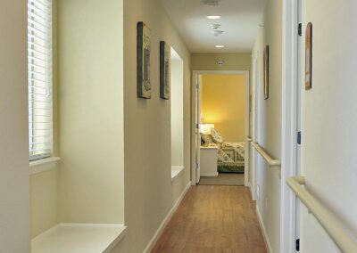 Assisted living hallway in Centennial, CO