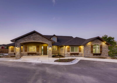 Assisted living and memory care community exterior in Thornton, CO