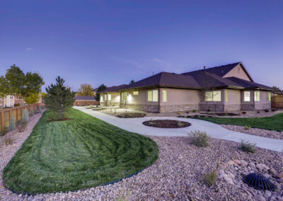 Assisted living and memory care community exterior in Thornton, CO