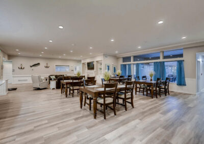 Assisted living and memory care dining room in Thornton, CO