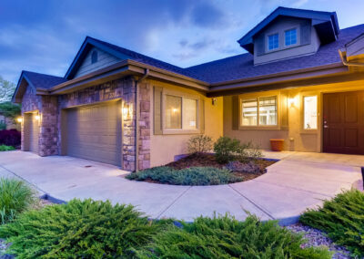 Front entrance of memory care community in Centennial, CO