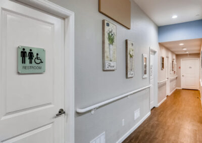 Memory care hallway in Centennial, CO