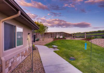 Memory care community garden area in Highlands Ranch, CO