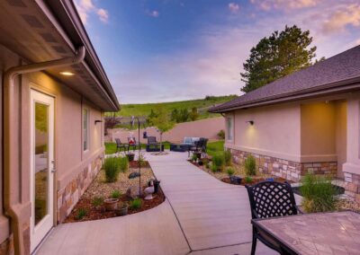 Memory care community walkway in Highlands Ranch, CO