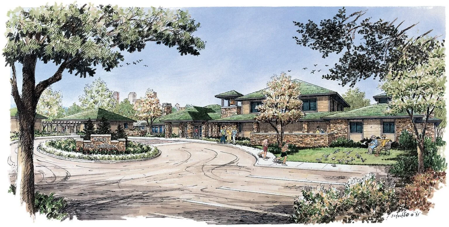 Rendering of The Oberon House, a Rocky Mountain Assisted Living community